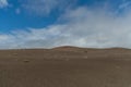 Scenic barren vista along the Devastation Trail at the Volcanoes National Park on the Big Island, Hawaii Royalty Free Stock Photo