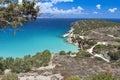 Scenic bay at Crete island in Greece Royalty Free Stock Photo