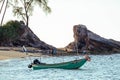 Scenic beach scenery at Pantai Batu Pelanduk, Dungun, Terengganu, Malaysia