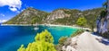 Scenic beaches of Greece , Skopelos island Royalty Free Stock Photo