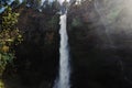 Scenic tall waterfall, Multnomah Falls, Oregon, USA Royalty Free Stock Photo