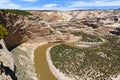 The Scenic Beauty of Colorado. Wagon Wheel Point on the Yampa River in Dinosaur National Monument Royalty Free Stock Photo