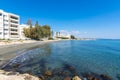 Scenic blue beach with clear sea waters at Germasogia, Limassol