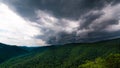 Scenic Blue Ridge Mountain Overlook View Royalty Free Stock Photo