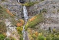 Scenic Bridal Veil Falls Utah in Fall Royalty Free Stock Photo