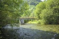 Scenic Bridge over Dyfi River in Wales