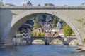 Scenic of Bridge and residental building in The city of Bern, the capital of Switzerland. Royalty Free Stock Photo