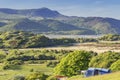 Scenic Campsite in North Wales at Bright Sunny Day