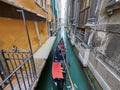 Scenic canal with gondola, Venice, Italy Royalty Free Stock Photo