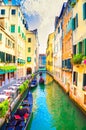 Scenic canal, Venice, Italy