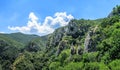 Scenic canyon covered in green