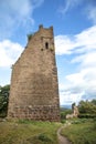 Scenic castle husseren les chateaux in Alsace region Royalty Free Stock Photo