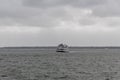 Scenic Charleston Bay vista on a rainy day