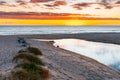 Scenic Christies Beach view at sunset Royalty Free Stock Photo