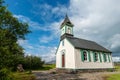 Scenic church  in Thingvellir National Park Iceland Royalty Free Stock Photo