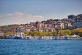 Scenic city view across Bosphorus strait in Istanbul, Turkey
