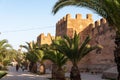 Scenic city wall of ancient Moroccan Taroudannt