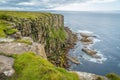 Scenic cliffs in Dunnet Head, in Caithness, on the north coast of Scotland, the most northerly point of the mainland of Great Brit