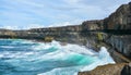 Scenic cliffs of Inishmore, Aran Islands, Ireland Royalty Free Stock Photo