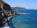 Scenic coast with Sea Cliff Bridge Royalty Free Stock Photo