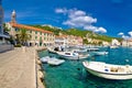 Scenic coast of town Hvar