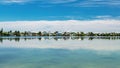 Scenic Coastal Community Reflected in Still Waters of Florida Royalty Free Stock Photo