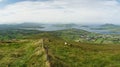 Scenic coastline view of the `Ring of Kerry` in Ireland