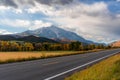 Scenic Colorado Mountain Road in the Fall Royalty Free Stock Photo