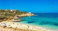 scenic colorful view of Spiaggia di Balai - Balai Beach at Porto Torres Sardinia