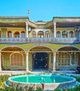 The scenic court of Timche-ye Malek, Grand Bazaar, Isfahan, Iran Royalty Free Stock Photo