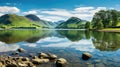 scenic cumbria lake district national park