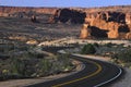 Scenic Desert Highway Royalty Free Stock Photo