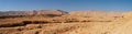 Scenic desert landscape in Negev desert