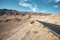 Scenic desert road in Valley of Fire State Park, Nevada, USA Royalty Free Stock Photo