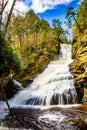 Scenic Dingmans Falls in Delaware Township tourist destination Royalty Free Stock Photo