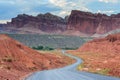 Scenic drive at Capitol Reef National Park Utah USA Royalty Free Stock Photo