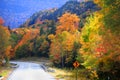 Scenic drive through New England country side