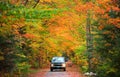 Scenic drive through New England country side