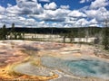 Yellowstone National Park thermal features of geysers