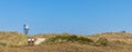 Scenic of dunes along the Dutch coast of North Holland