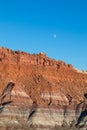 Scenic Escalante Grand Staircase Moonrise Royalty Free Stock Photo