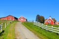 Scenic Farm Landscape In Vermont