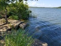 Scenic Fishing Spot - Lake Mineral Wells Texas Royalty Free Stock Photo