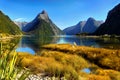 New Zealand, Milford Sound, Scenic Mountains Landscape Royalty Free Stock Photo