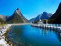 New Zealand, Milford Sound, Scenic Mountains Landscape Royalty Free Stock Photo