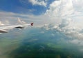 Flight above the clouds