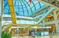 The scenic foyer of the Mall of the Emirates, Dubai, UAE Royalty Free Stock Photo