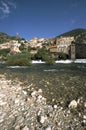 Scenic France, Herault, Roquebrun Royalty Free Stock Photo