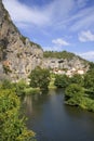 Scenic France, Lot, Cabrerets Royalty Free Stock Photo
