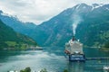 Scenic Geiranger Fjord - cruise ship